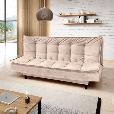 Gepolstertes Dreisitzer-Sofa ULJANA – hellrosa
