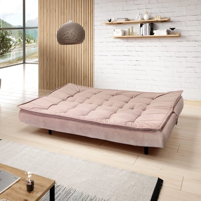 Gepolstertes Dreisitzer-Sofa ULJANA - rosa