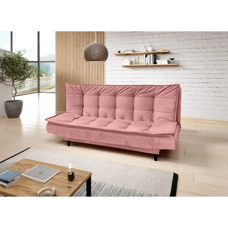 Gepolstertes Dreisitzer-Sofa ULJANA - rosa