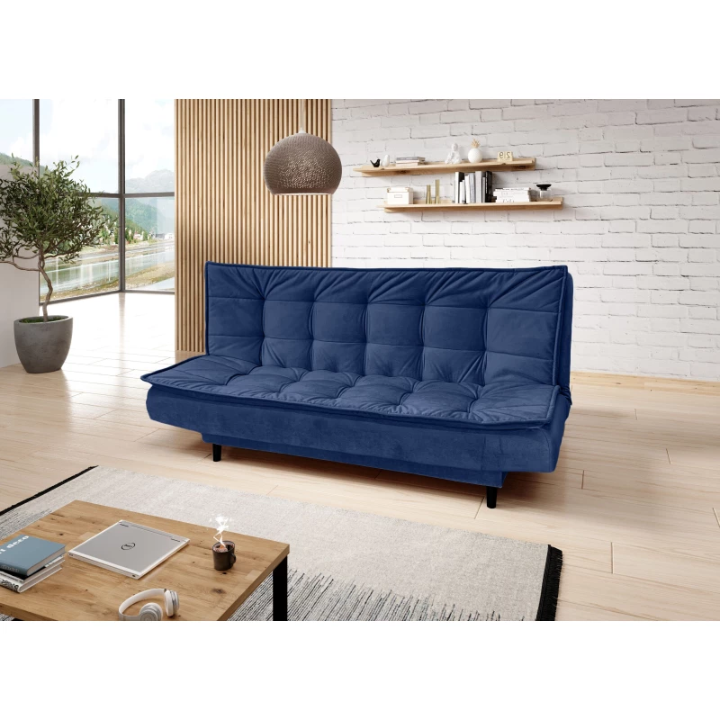 Gepolstertes Dreisitzer-Sofa ULJANA - blau