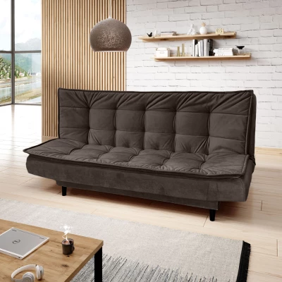 Gepolstertes Dreisitzer-Sofa ULJANA - braun