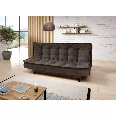 Gepolstertes Dreisitzer-Sofa ULJANA - braun