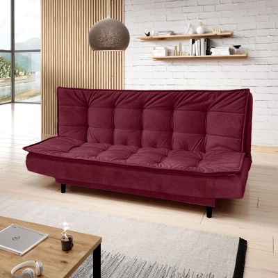 Gepolstertes Dreisitzer-Sofa ULJANA - rot
