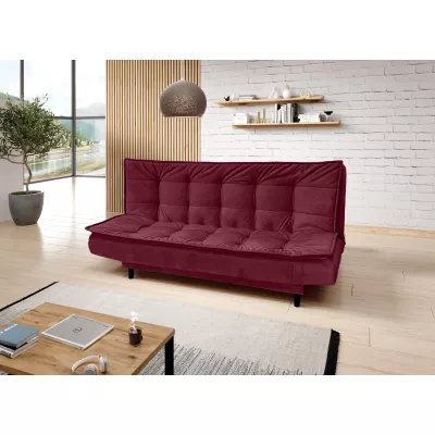 Gepolstertes Dreisitzer-Sofa ULJANA - rot