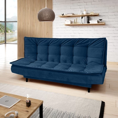 Gepolstertes Dreisitzer-Sofa ULJANA – dunkelblau