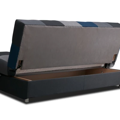 Schlafsofa KATARINA – schwarz / grau / rot