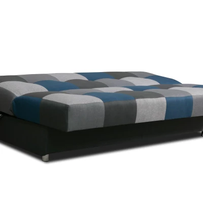 Schlafsofa KATARINA – schwarz / grau / blau