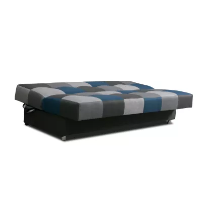 Schlafsofa KATARINA – schwarz / grau / blau