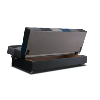 Schlafsofa KATARINA – schwarz / grau / blau