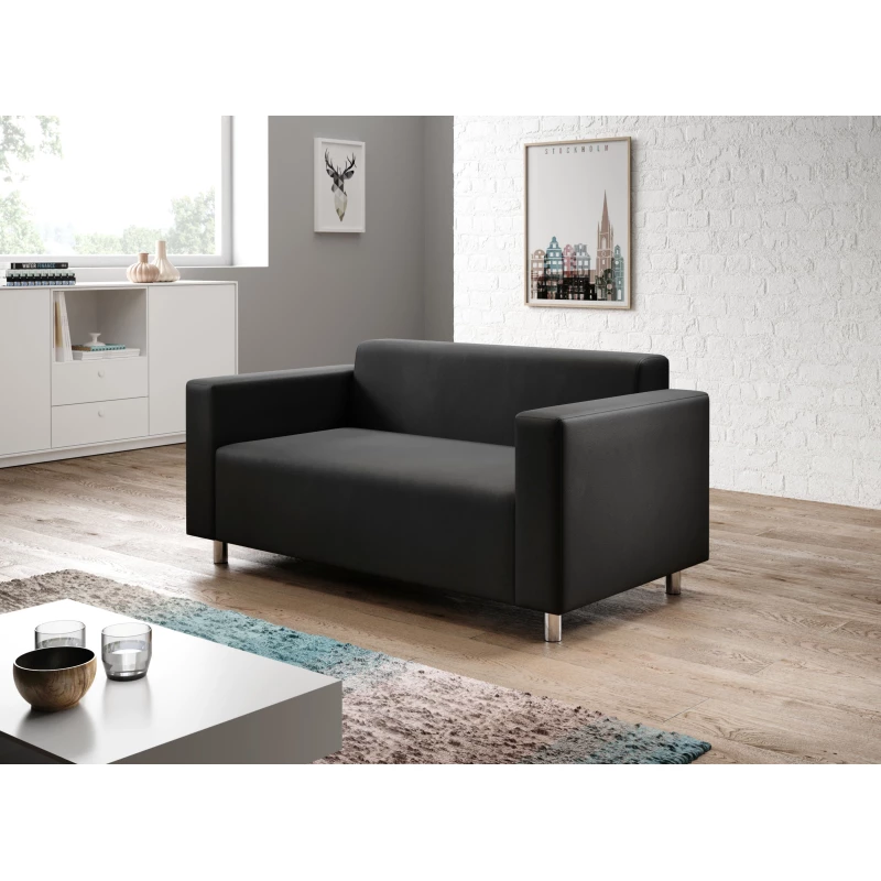 DALNIM Zweisitzer-Sofa - schwarz