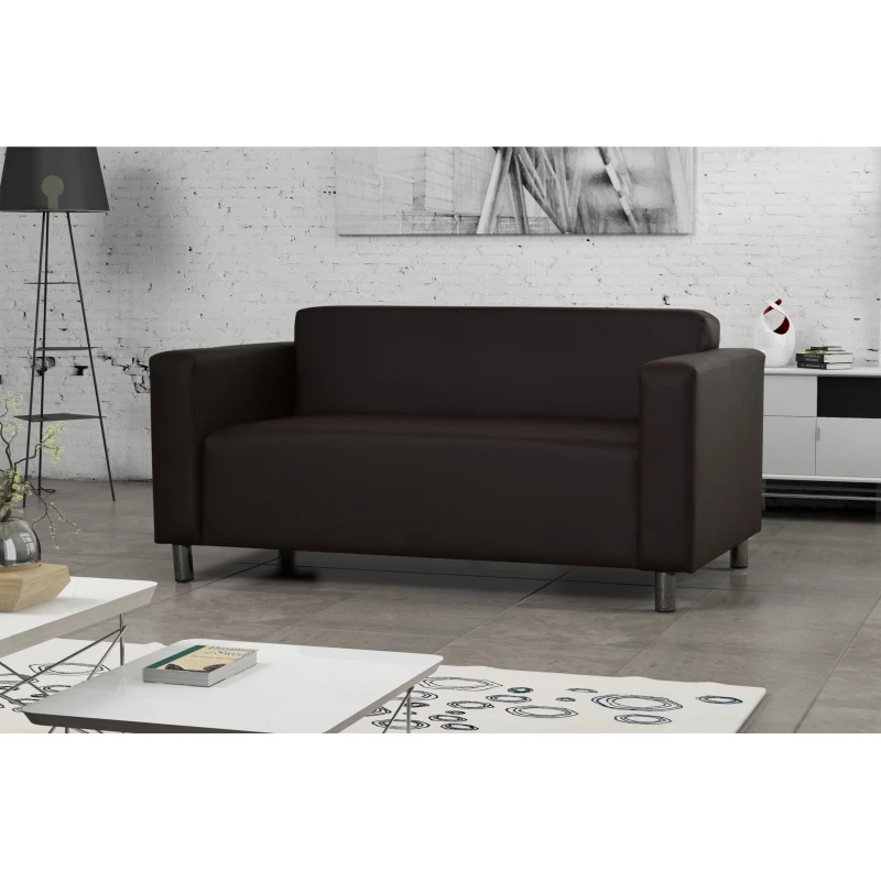 DALNIM Zweisitzer-Sofa - dunkelbraun