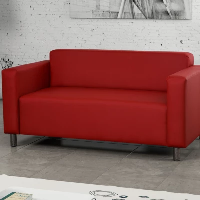 DALNIM Zweisitzer-Sofa - rot