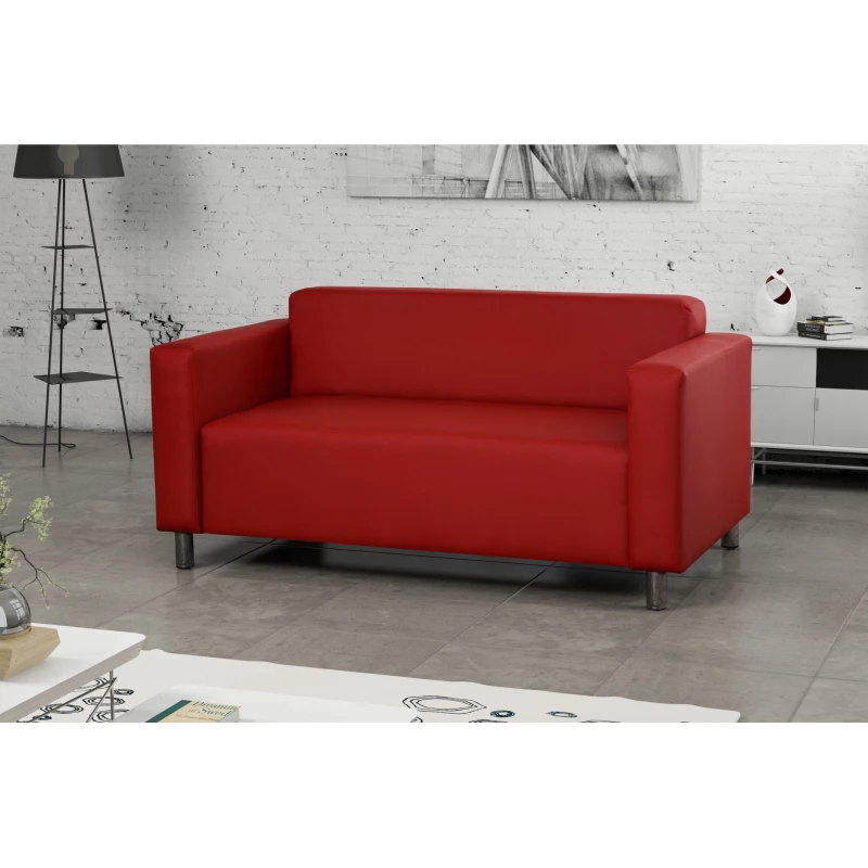 DALNIM Zweisitzer-Sofa - rot