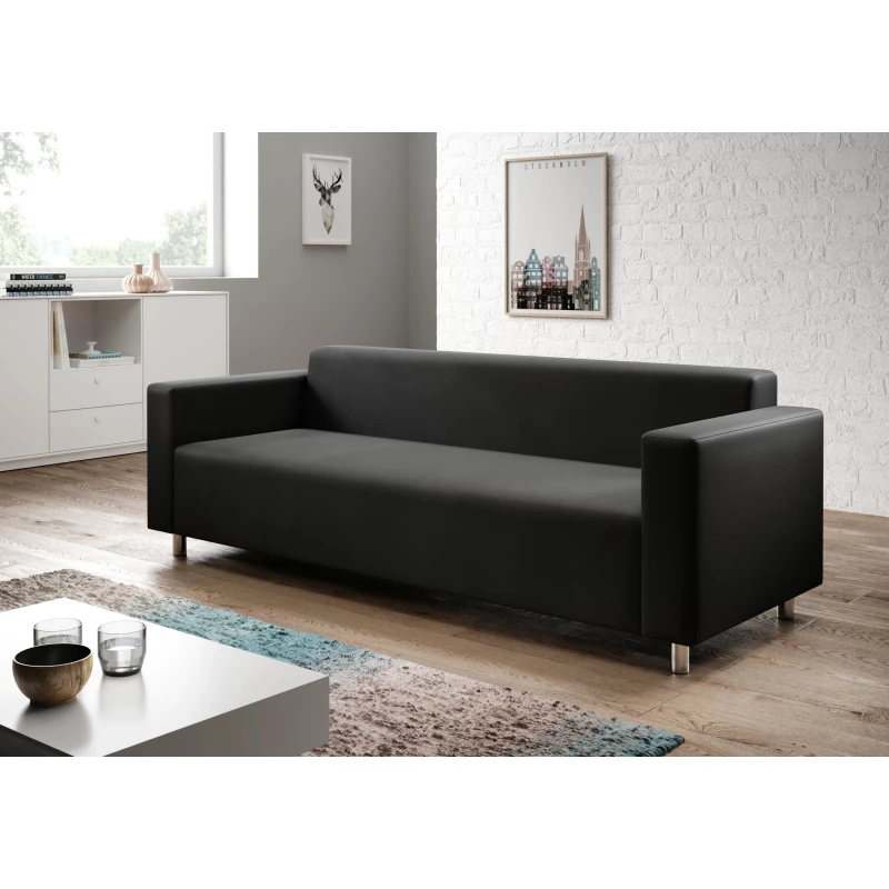 DALNIM Dreisitzer-Sofa - schwarz