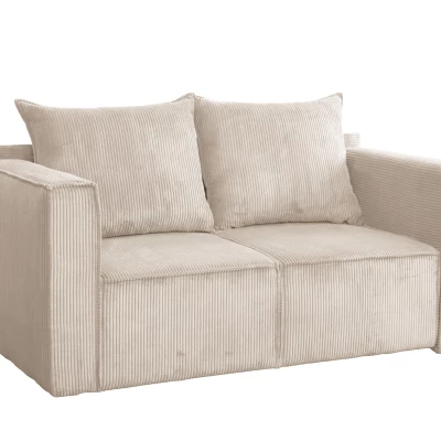 Zweisitzer-Schlafsofa ANNEKA – hellbeige