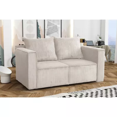 Zweisitzer-Schlafsofa ANNEKA – Creme