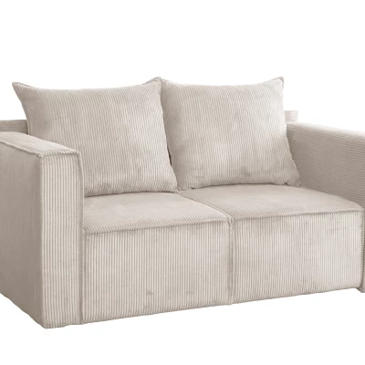 Zweisitzer-Schlafsofa ANNEKA – Creme