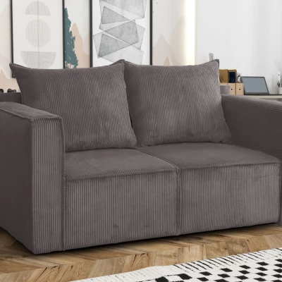 Zweisitzer-Schlafsofa ANNEKA – Dunkelgrau