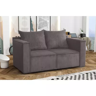 Zweisitzer-Schlafsofa ANNEKA – Dunkelgrau