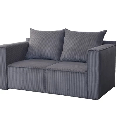 Zweisitzer-Schlafsofa ANNEKA - grau