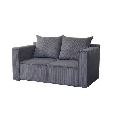 Zweisitzer-Schlafsofa ANNEKA - grau