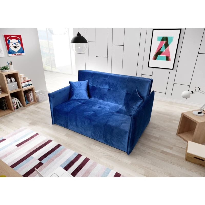 Sofa mit Stauraum BETTINA - blau
