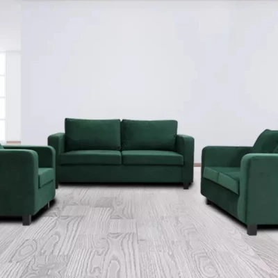 Gepolstertes Zweisitzer-Sofa CRISTALINA - grün