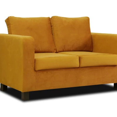 Gepolstertes Zweisitzer-Sofa CRISTALINA - gelb