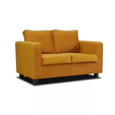 Gepolstertes Zweisitzer-Sofa CRISTALINA - gelb