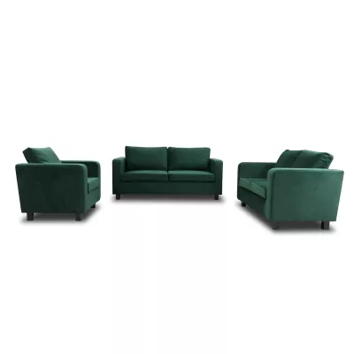 Gepolstertes Dreisitzer-Sofa CRISTALINA - grün