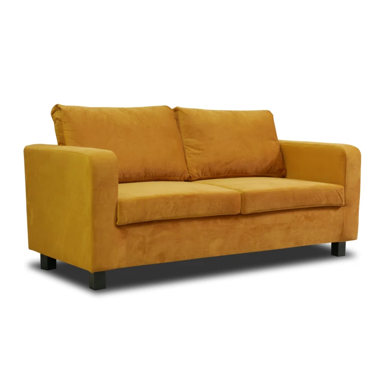 Gepolstertes Dreisitzer-Sofa CRISTALINA - gelb