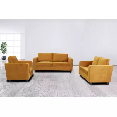 Gepolstertes Dreisitzer-Sofa CRISTALINA - gelb