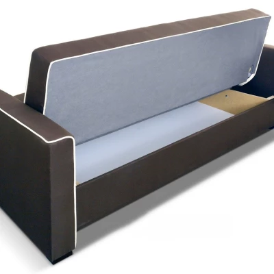 Schlafsofa SALOMENA – dunkelbraun/beige