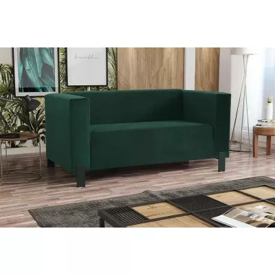 Zweisitzer-Sofa BISERKA - grün / schwarz