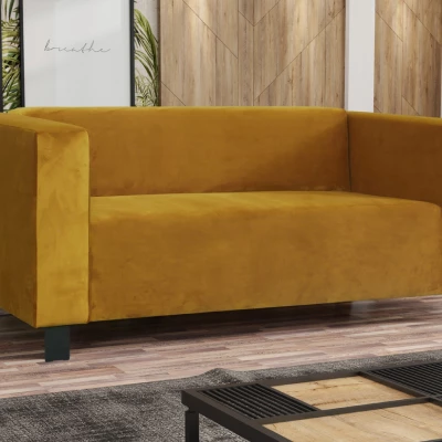Zweisitzer-Sofa BISERKA - gelb/schwarz