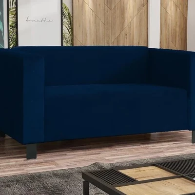 Zweisitzer-Sofa BISERKA - blau/schwarz