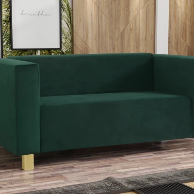 Zweisitzer-Sofa BISERKA - grün / Kiefer