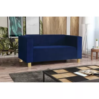 Zweisitzer-Sofa BISERKA - blau / Kiefer