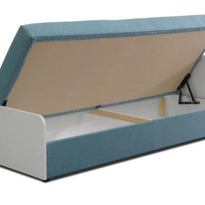 Kinder-Einzelbett 80x200 JANNA - blau/weiß