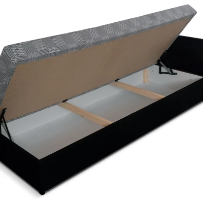 Tagesbett 80x200 RUOXI mit Stauraum - grau/grün
