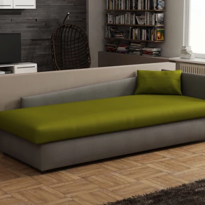 Tagesbett 80x200 RUOXI mit Stauraum - grau/grün