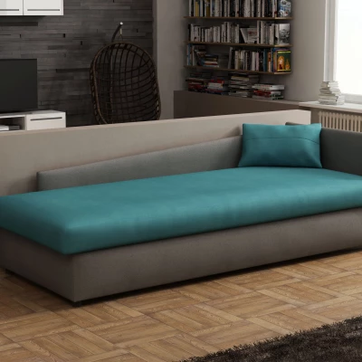Tagesbett 80x200 RUOXI mit Stauraum - grau/blau