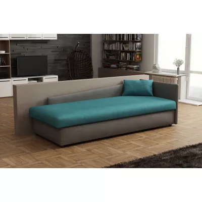 Tagesbett 80x200 RUOXI mit Stauraum - grau/blau