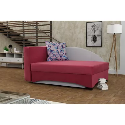 Kinder-Tagesbett 80x200 BENIGNA - rosa/weiß, links