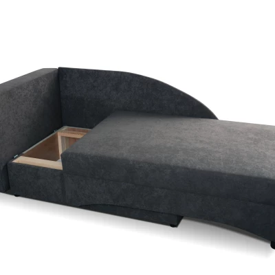 Kinder-Tagesbett 80x200 BENIGNA - grau/rosa, links
