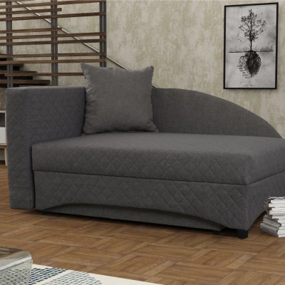 Kinder-Tagesbett 80x200 BENIGNA - grau, links