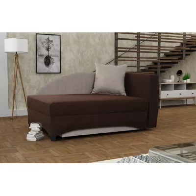 Kinder-Tagesbett 80x200 BENIGNA - dunkelbraun/beige, rechts