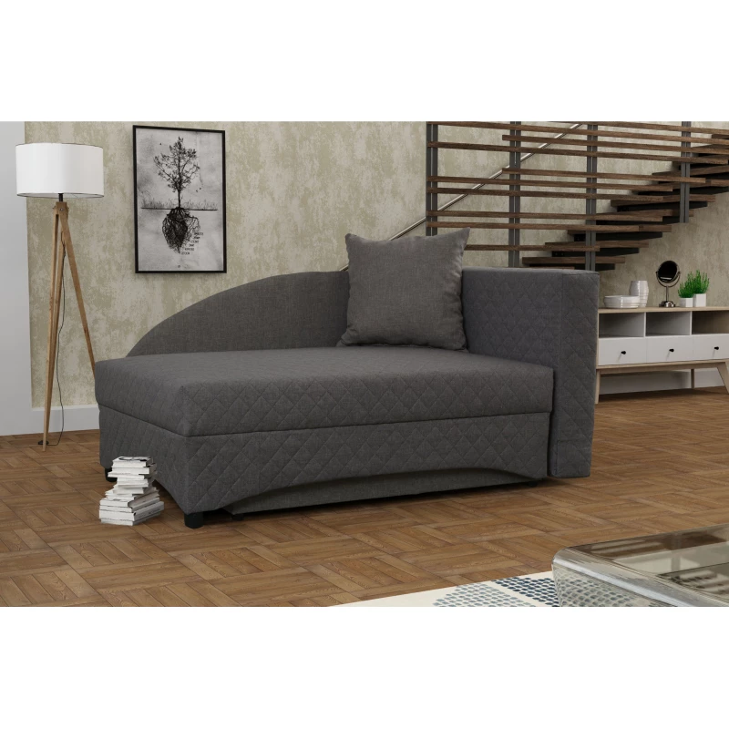 Kinder-Tagesbett 80x200 BENIGNA - grau, rechts