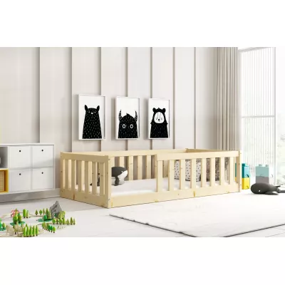 Kinderbett 80x160 SELENE mit Rausfallschutz - Kiefer