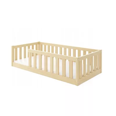 Kinderbett 80x160 SELENE mit Rausfallschutz - Kiefer